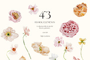 Spring summer flowers watercolor set, an Illustration by Grace Noboa Illustrations (Thumbnail 10 of 15)