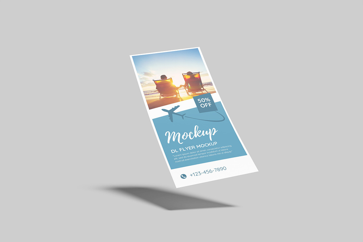 DL Flyer Mockup, a Flyer Template by Graphiculon (Photo 7 of 11)