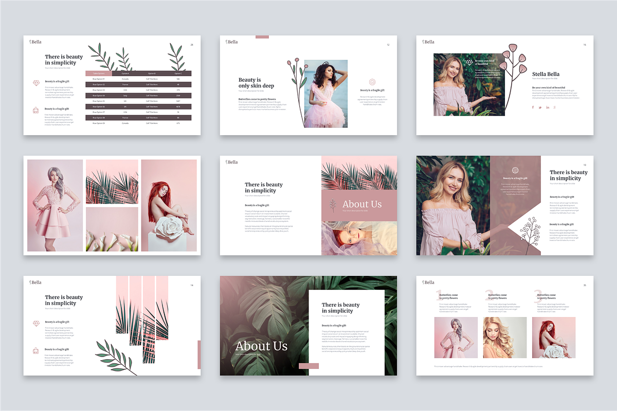 Bella Powerpoint Template, a Presentation Template by Reshapely (Photo 6 of 7)