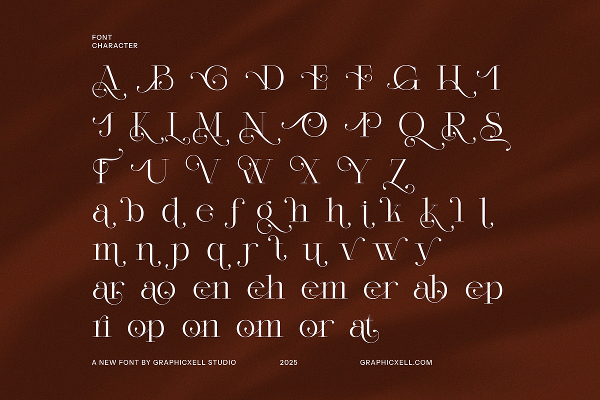 Jaguer Stylish Serif Font, a Serif Font by Graphicxell (Photo 8 of 8)