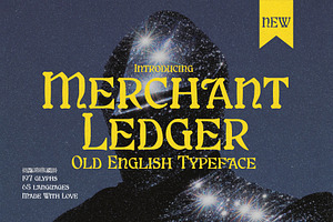 Merchant Ledger – Gothic Blackletter, a Blackletter Font by HipFonts