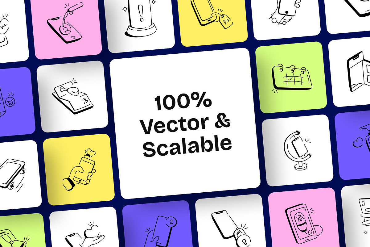 Smartphone Activities Icons, an Outline Icon by Vectors Market (Photo 5 of 7)