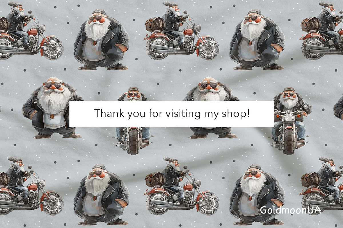Biker vibes Patterns & Clipart, a Person Illustration by GoldmoonUA (Photo 5 of 5)