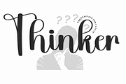 Thinker, a Handwritten Font by InermediaSTUDIO (Thumbnail 1 of 8)