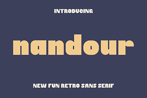 Nandour Fun Pop Sans Font, a Sans Serif Font by Artiveko