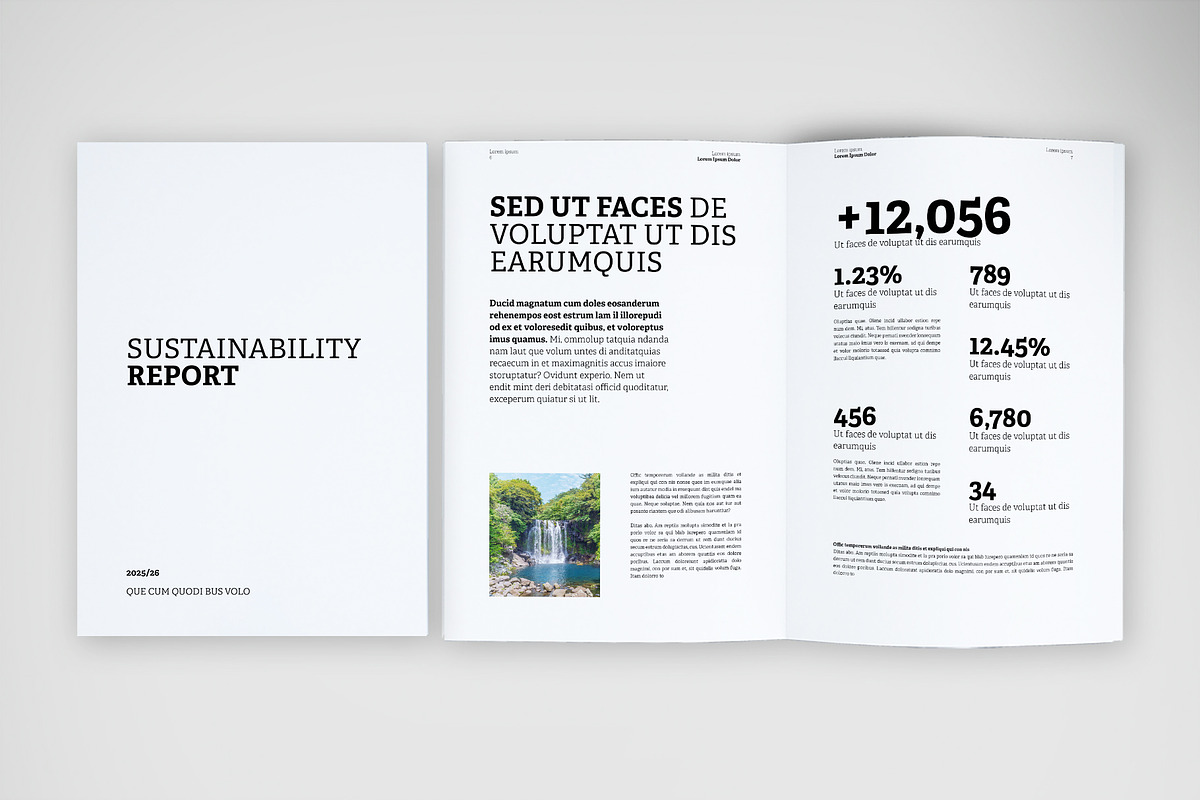 Minimalist Sustainability Report, a Design Template by McLittle Stock (Photo 5 of 5)