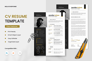 Minimalist CV Resume Vol. 01