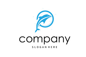 simple design animal dolphin logo, a Branding & Logo Template by Maylianaw28