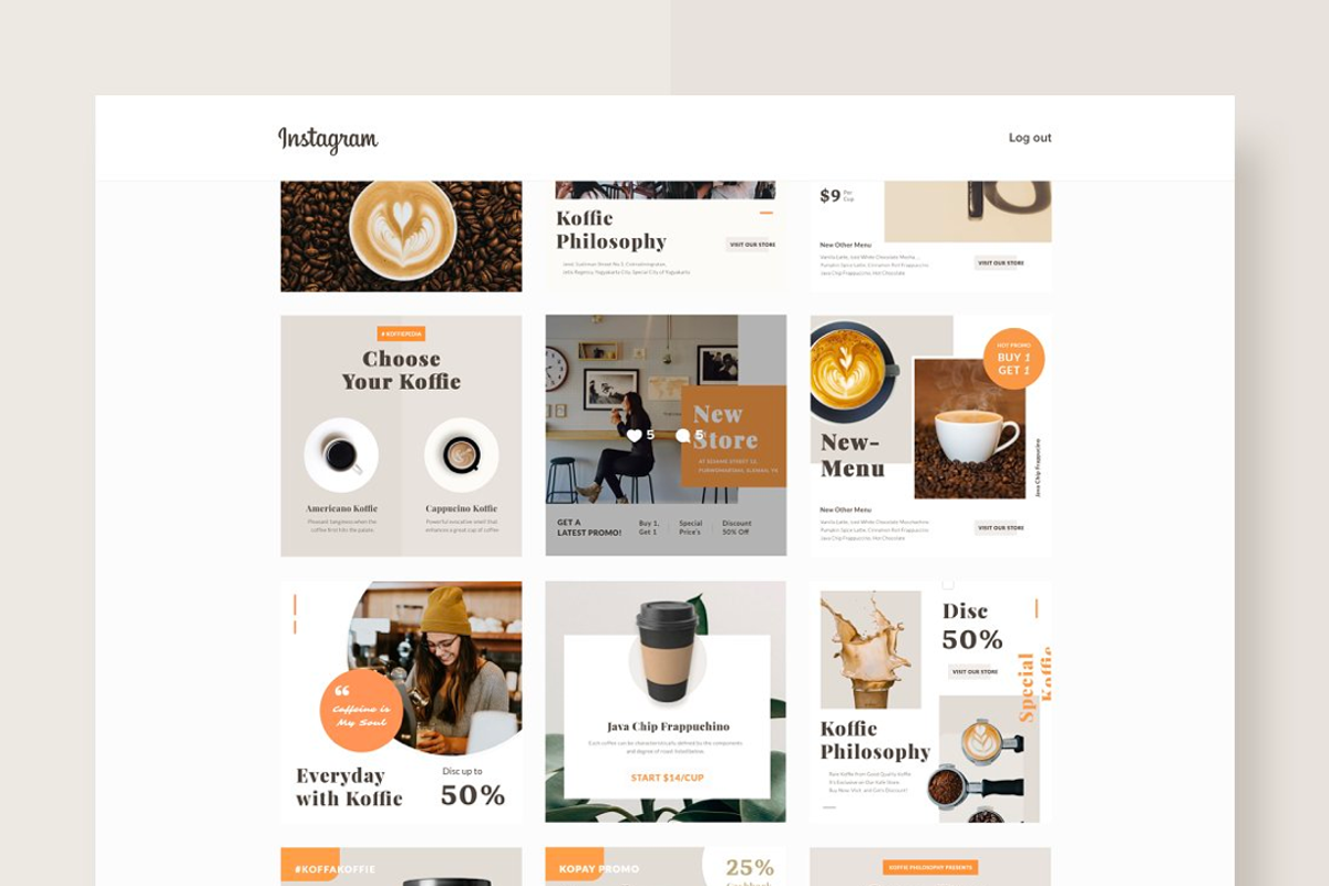 Coffe - Coffe Instagram Template, a Social Media Template by Designspace (Photo 5 of 8)