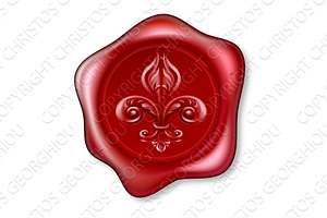 Fleur-de-lis Sealing Wax