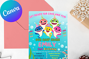 Personalized Baby Shark Invite, an Invitation Template by GlamPartyInvites (Thumbnail 9 of 10)