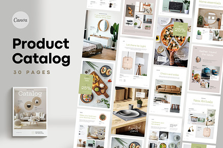 Product Catalog - Canva, a Brochure Template by Type Here Studio