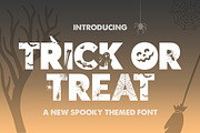 Trick or Treat Silhouette Font, a Font by Salt & Pepper Designs (Thumbnail 1 of 5)
