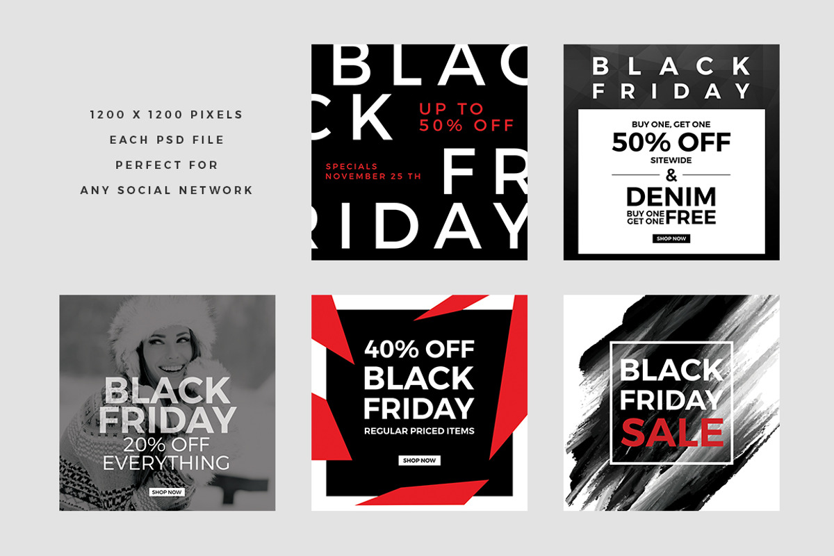 Ultimate Black Friday Social Media, a Social Media Template by MinimalStudioCo (Photo 23 of 67)