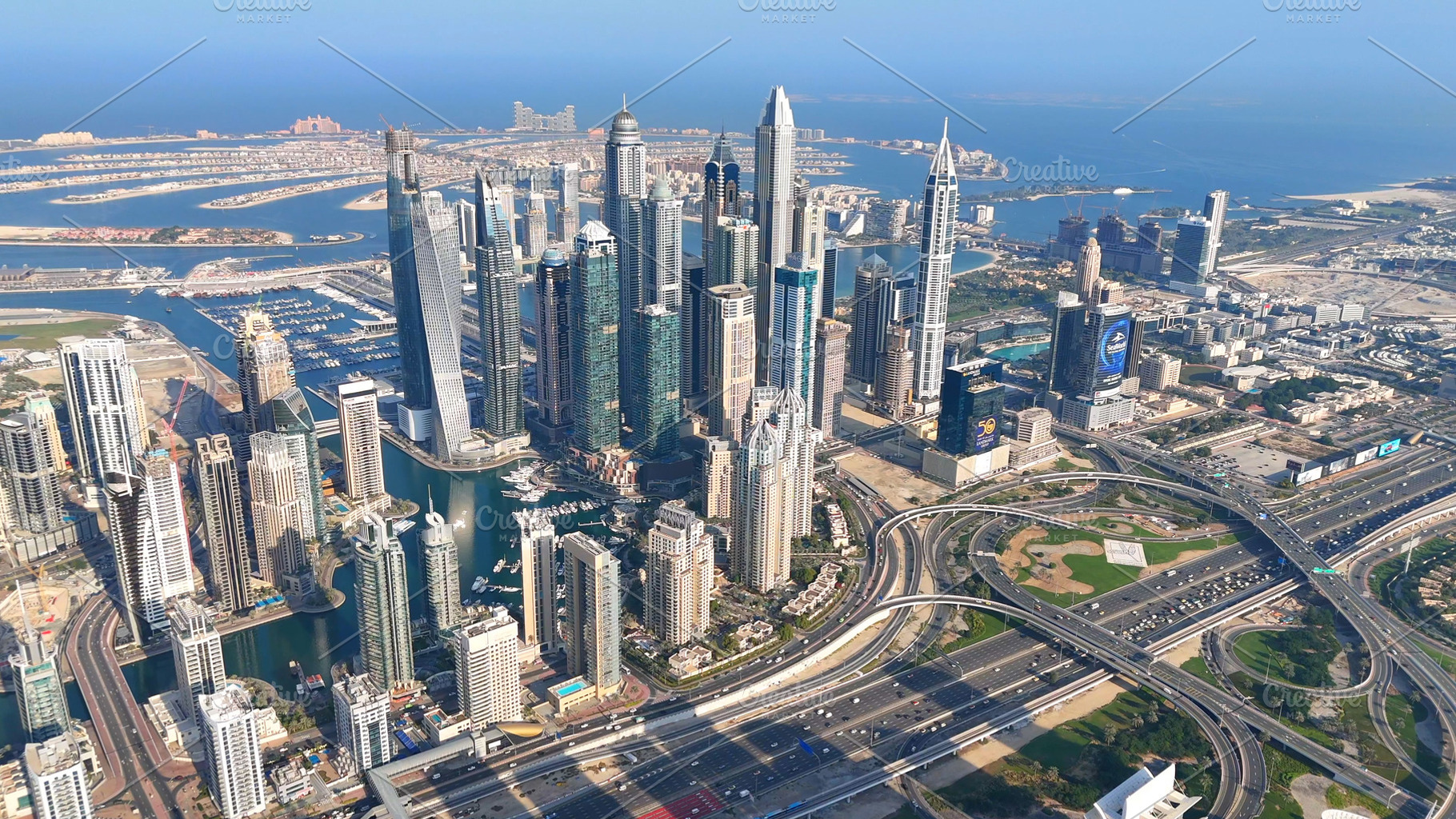 Dubai marina., a Photo by MorningStar
