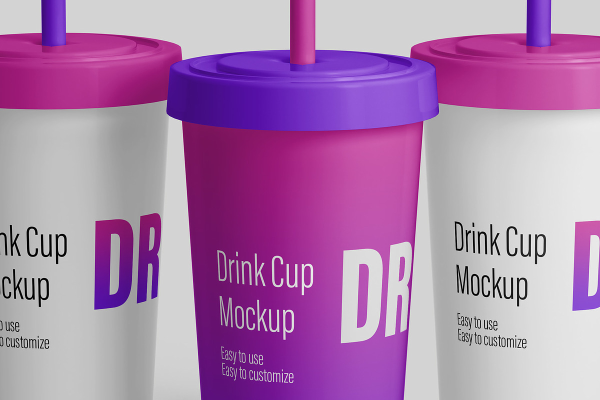 Drink Cup Mockup - 8 Views, a Cups & Container Mockup by Illusiongraphic (Photo 21 of 23)