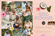 GIRL SUMMER Pastel Feminine Collage, an Object Graphic by Lana Elanor (Thumbnail 4 of 10)