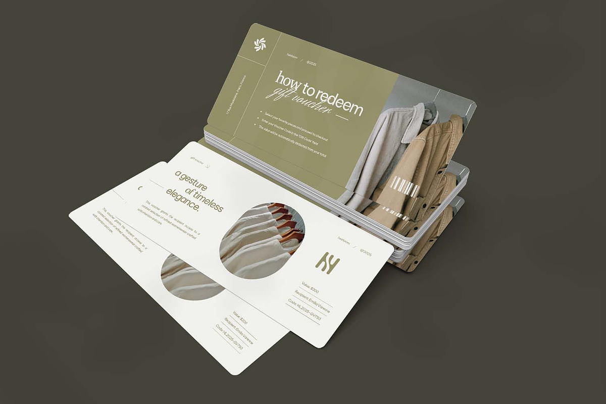 Timeless Of Elegance - Gift Voucher, a Print Template by VUNIRA (Photo 3 of 3)
