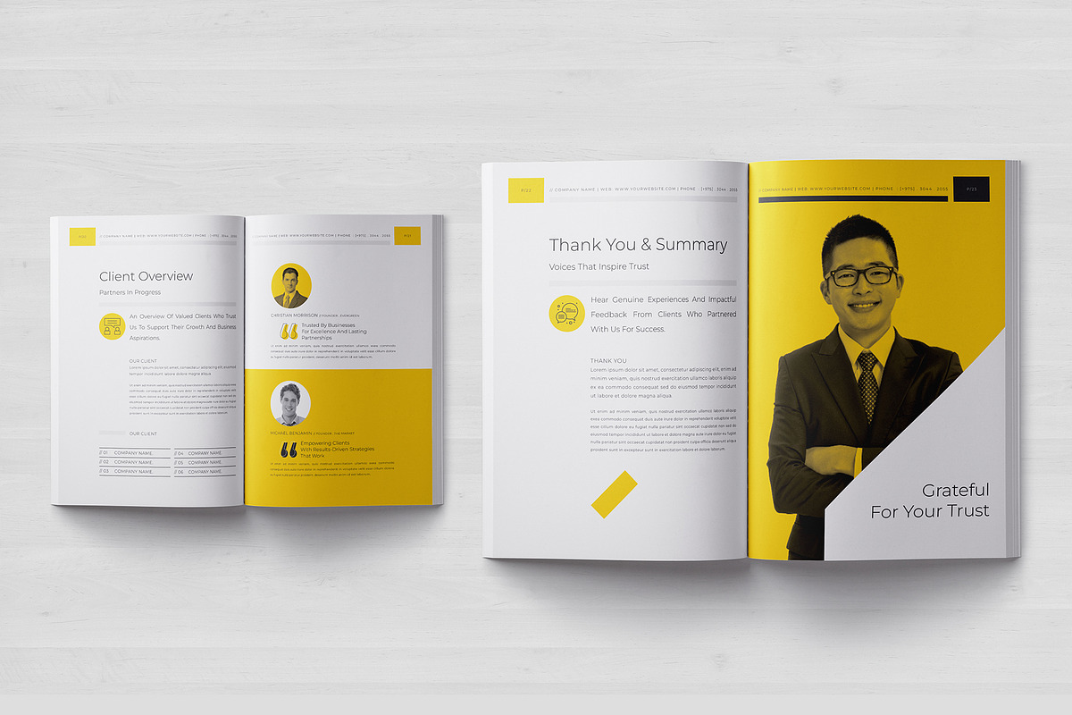 Company Profile Template, a Brochure Template by Designsoul14 (Photo 9 of 10)