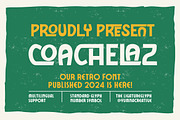 Coachelaz - Retro Font, a Sans Serif Font by Dhabee (Thumbnail 1 of 12)