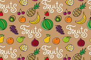 4  patterns with vegetables & fruits, a Pattern Graphic by Nata Savina Art (Thumbnail 3 of 3)