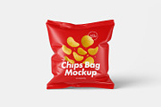 Chips Bag Packaging Mockups, a Packaging Mockup by artimasa (Thumbnail 2 of 5)