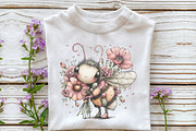 Whimsical Spring Bee Clipart, an Illustration by OK Design (Thumbnail 5 of 6)