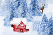 Santa's Beard Curly Christmas Font, a Font by Dancing with Ink (Thumbnail 2 of 30)