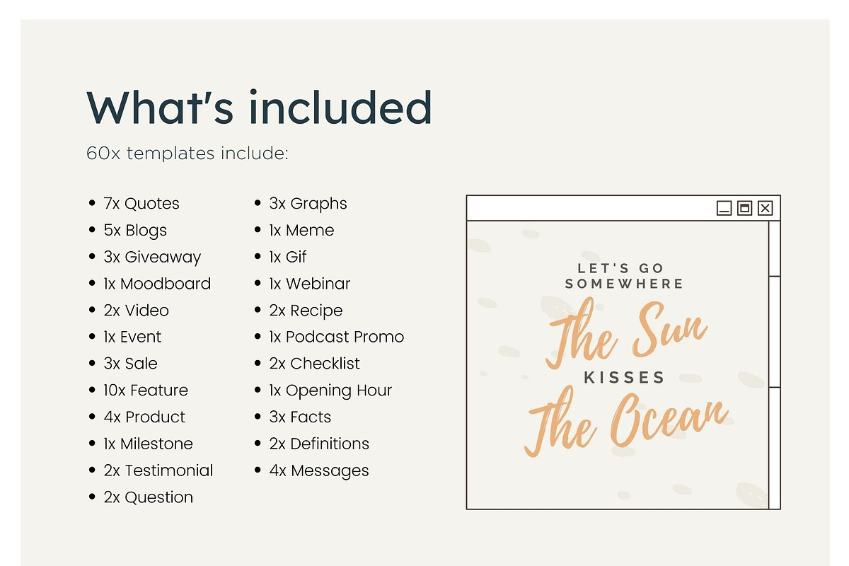 Boho Instagram Feed Canva Templates, a Social Media Template by Cultive Creative (Photo 4 of 13)