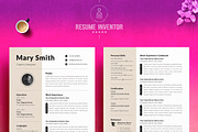 Colorful Resume with Infographic, a Resume Template by ResumeInventor (Thumbnail 2 of 6)