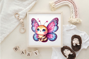 Kawaii Butterflies Clipart Butterfly