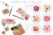 Big romantic dried flower set, a Texture Illustration by marie dricot (Thumbnail 5 of 18)