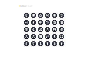 Coffee Shop Icon Set