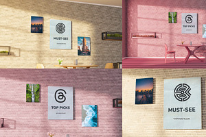 Cafe Logo Poster Mockup for DaVinci, a Templates & Theme by FlashFXbox