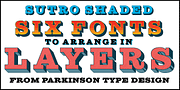 Sutro Shaded, a Slab Serif Font by Parkinson Type Design (Thumbnail 7 of 7)