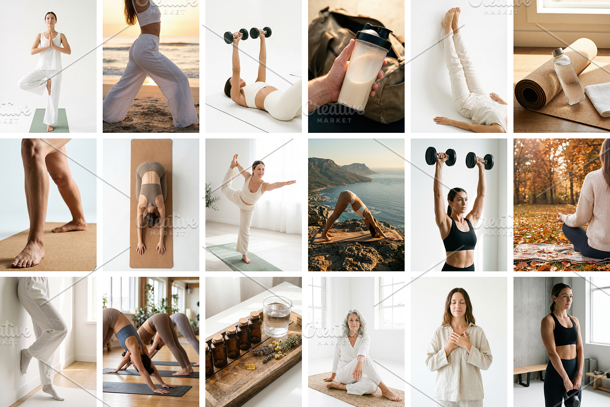 130 Stock Images for Yoga Fitness, a Sports & Recreation Photo by Selenique Studio (Photo 6 of 10)