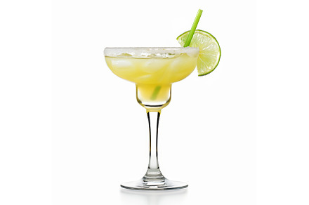 A vibrant margarita cocktail