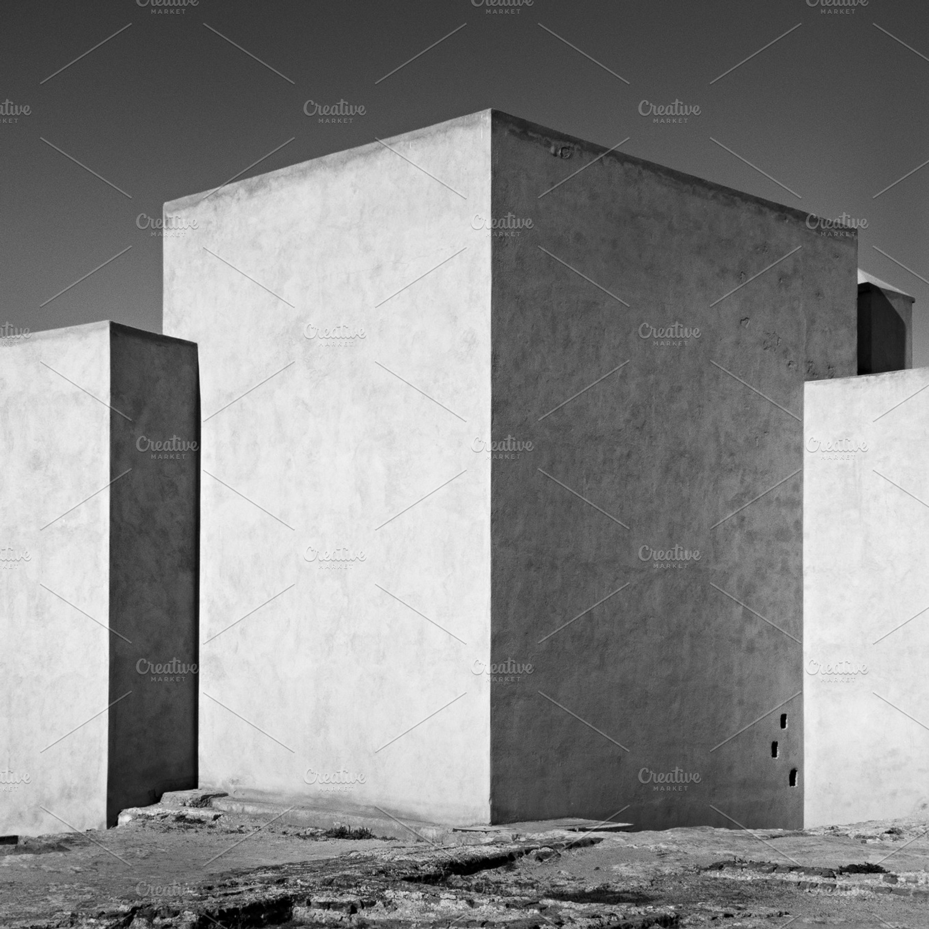 Geometric Shapes Featuring Shadow Shadows And Facade