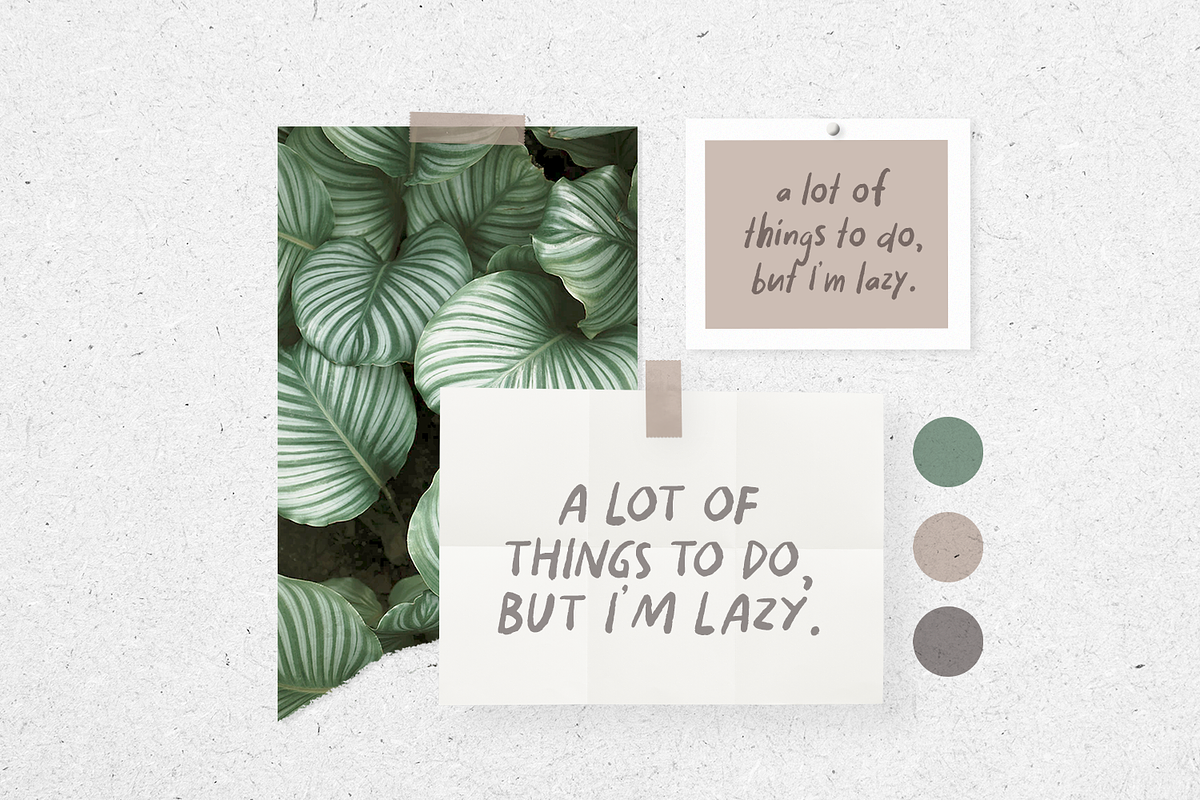 Moon Earth ~ A Cozy Handwritten, a Font by Orenari (Photo 2 of 9)
