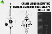Geometric Tattoo Procreate Stamps, a Brush Add-On by Nuclear Brushes (Thumbnail 3 of 10)