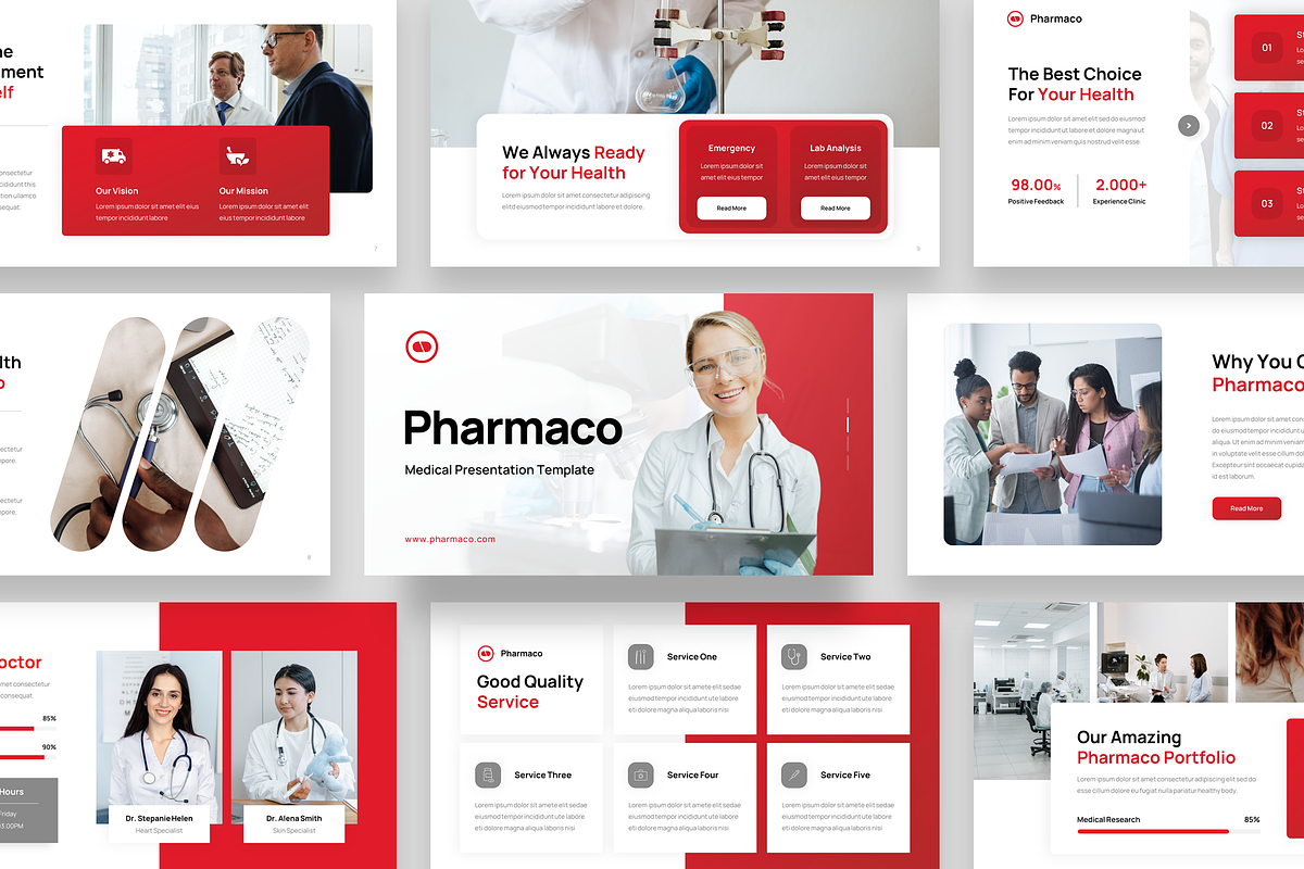 Medical PowerPoint Template, a Presentation Template by YossyOneStd (Photo 1 of 5)