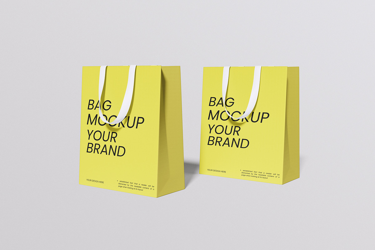 High-Quality Shopping Bag Mockups, a Packaging Mockup by swsi-studio (Photo 3 of 6)