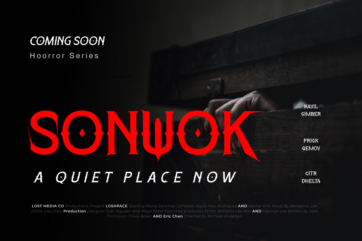 Darkside - Horror Movie Font, a Serif Font by twinstd (Photo 3 of 9)