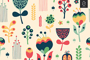 Pattern set with birds and animals, a Pattern Graphic by Yury Velikanov (Thumbnail 5 of 5)