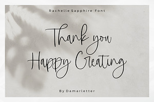 Rachelle Sapphire - Handwritten Font