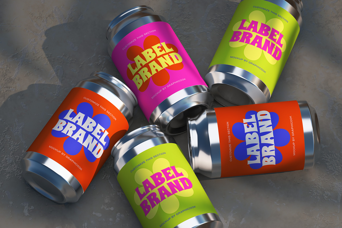 Can Bottle Mockup, a Cups & Container Mockup by graphicook (Photo 2 of 4)