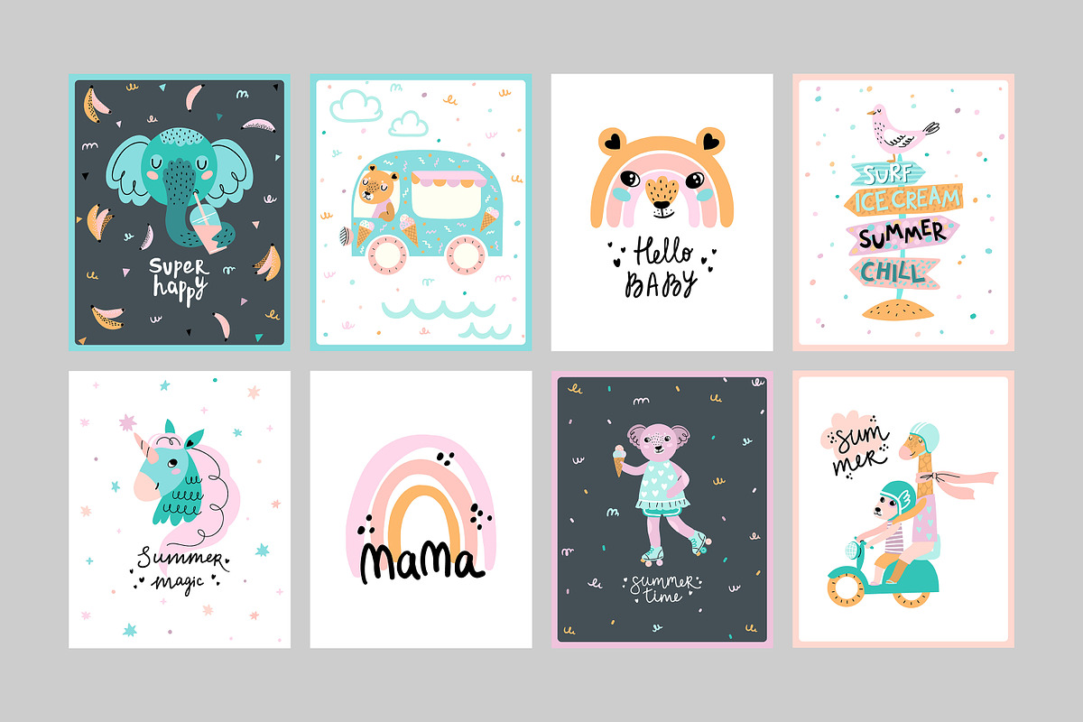 Summer vibes baby illustrations, an Animal Illustration by OxanaTally (Photo 6 of 14)