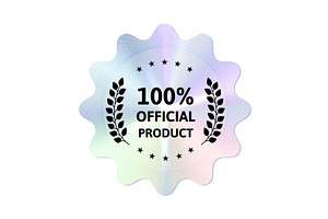 Official product badge shows 100, an Object Illustration by Woters little shop