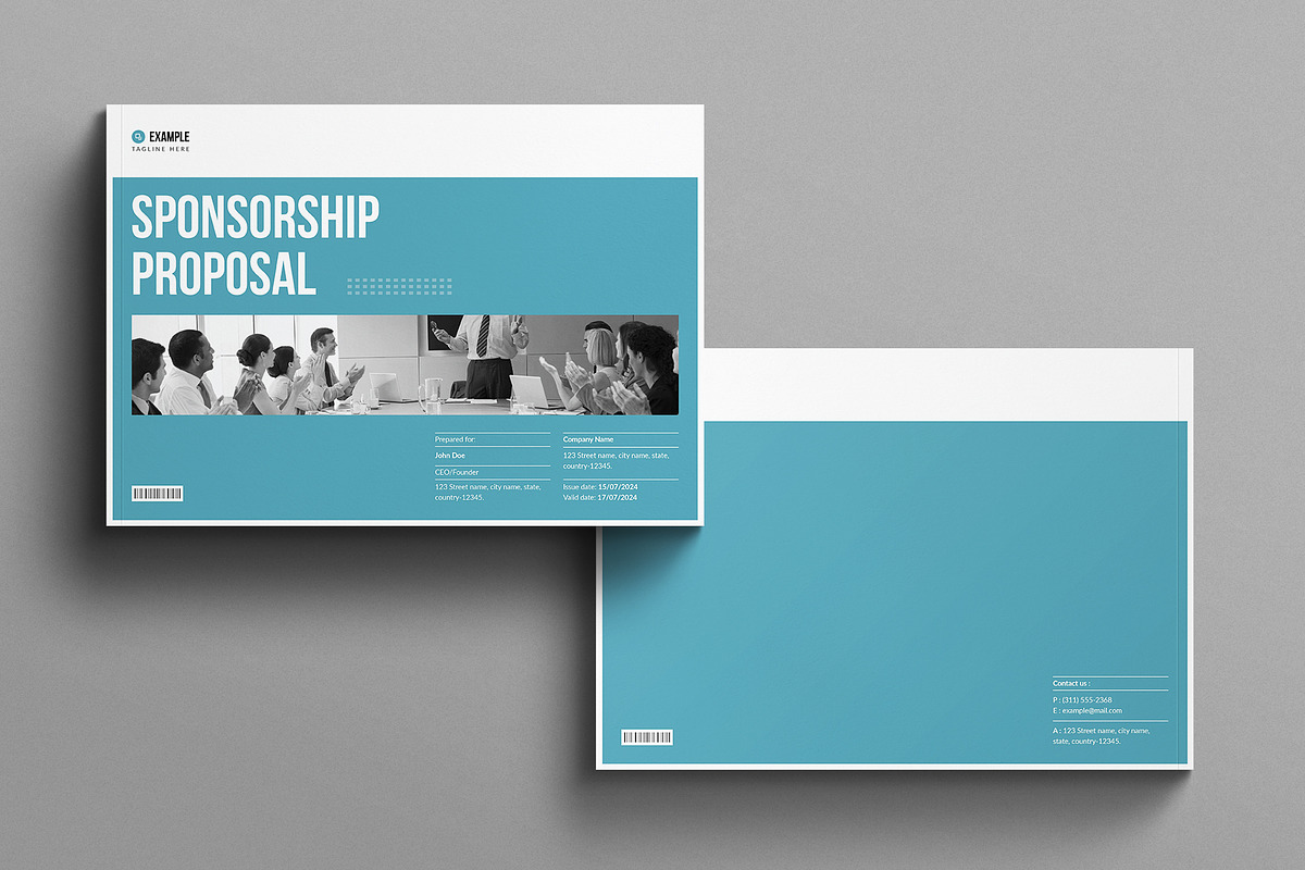 Sponsorship Proposal Template, a Brochure Template by E-Type (Photo 8 of 8)
