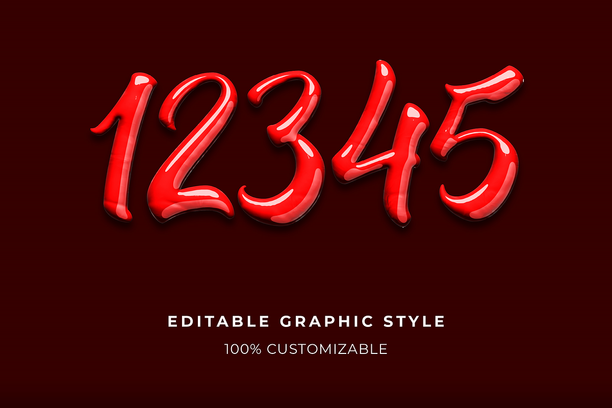 Glossy Liquid Script Text Effect preview 2
